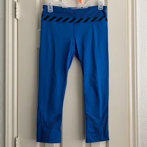 Lululemon capris crop leggings royal blue size 6
